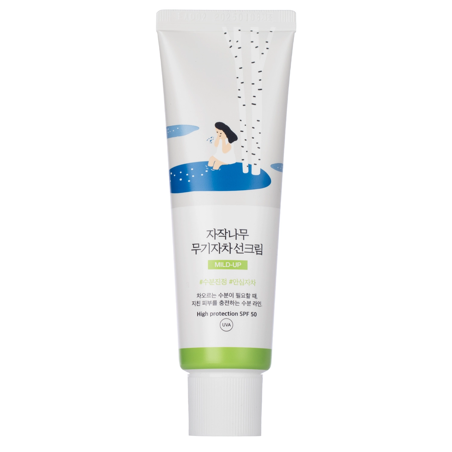 ROUND LAB Birch Juice Moisturizing Mild-Up Sunscreen SPF50+ 50 ml