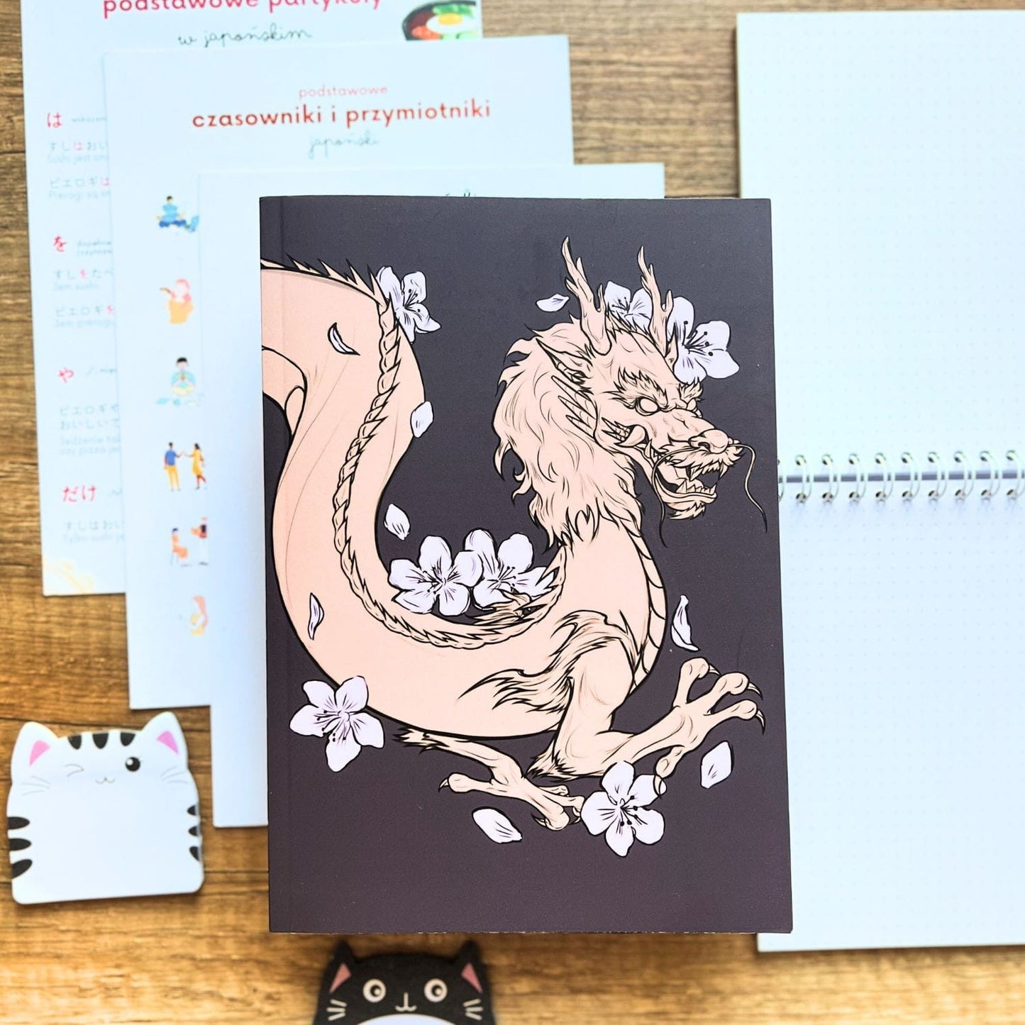 AZJATYCKIE JĘZYKI Vocabulary & Grammar Notebook - Dragon / Zeszyt do słówek, gramatyki - Smok