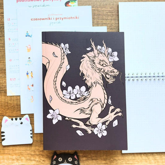 AZJATYCKIE JĘZYKI Vocabulary & Grammar Notebook - Dragon / Zeszyt do słówek, gramatyki - Smok