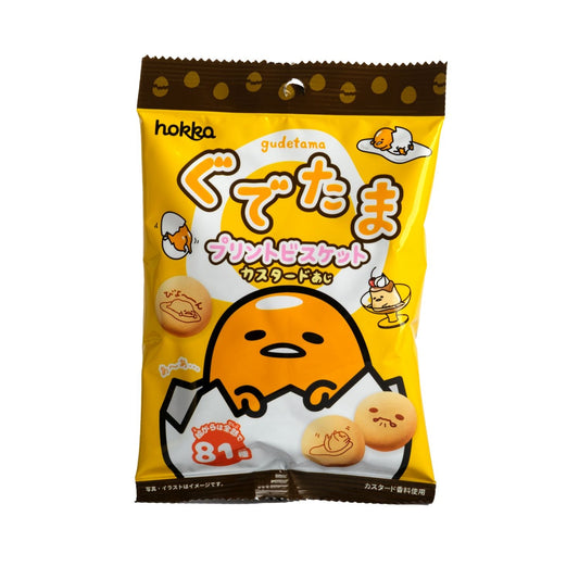 HOKKA Gudetama Custard Biscuits / Herbatniki o Smaku Budyniowym 40 g