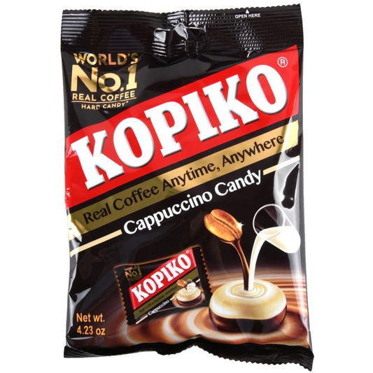 KOPIKO Cappuccino Coffee Candy / Cukierki kawowe o smaku cappuccino 100 g