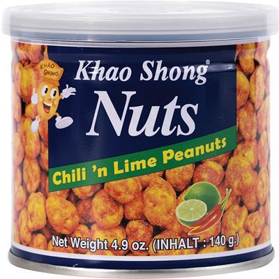 KHAO SHONG Orzeszki ziemne Chili & Limonka 140 g