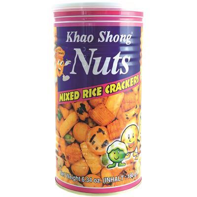 KHAO SHONG NUTS Mixed Rice Crackers / Miks Krakersów Ryżowych 180 g
