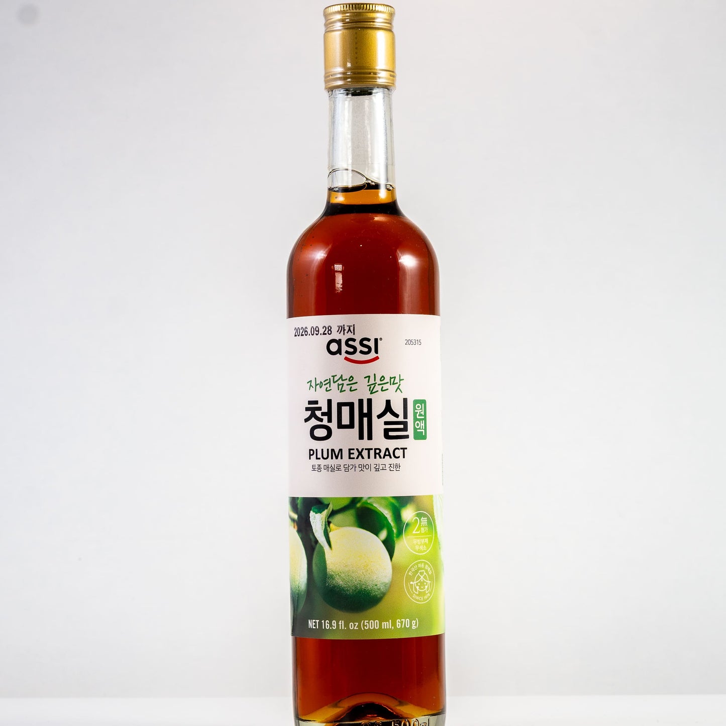 ASSI Maesil-Cheong Green Plum Syrup / Syrop z koreańskiej śliwki (maesil) 500 ml