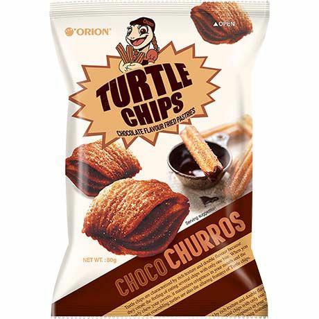 ORION Kkobuk Chip Chocolate Churros Flavor / Turtle Churros - chrupki czekoladowe 80 g