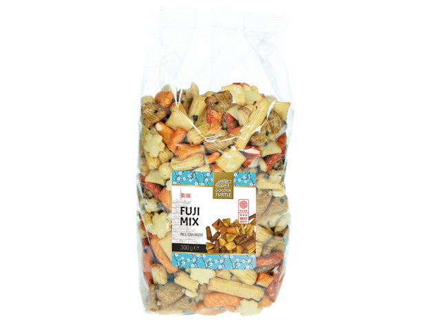 GOLDEN TURTLE Rice Crackers Fuji Mix / Krakersy Fuji Rice Mix 300 g