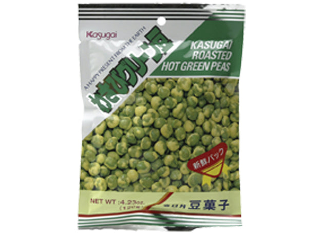 KASUGAI Roasted Hot Green Peas / Prażony groszek zielony na ostro 67 g
