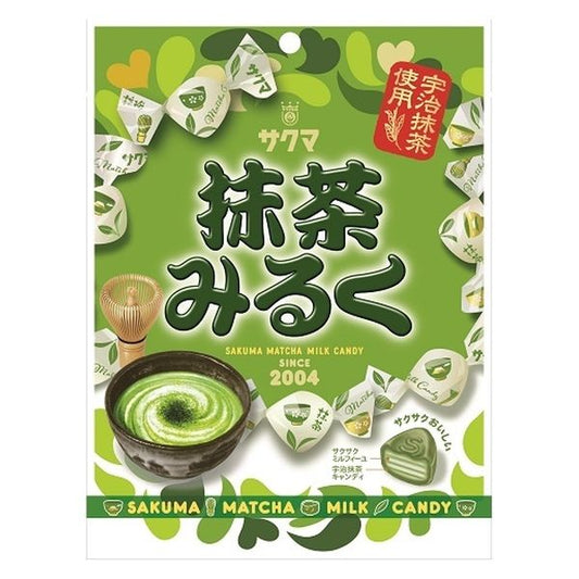 SAKUMA SEIKA Matcha Milk Candy / Cukierki o smaku matcha latte 58 g