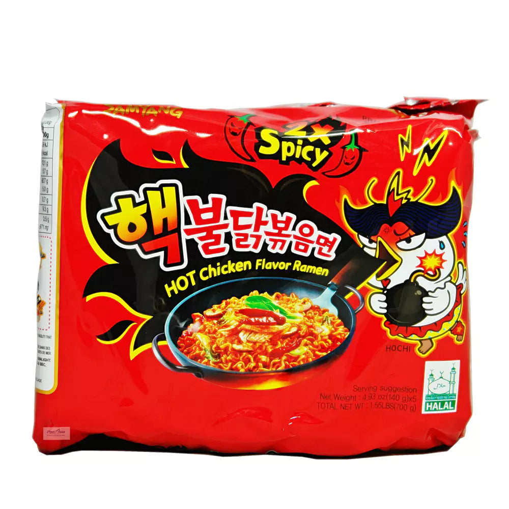 SAMYANG Ramen Buldak o smaku ostrego kurczaka 2 x Spicy 140 g