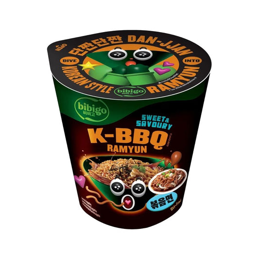 BIBIGO Sweet & Savoury K-BBQ Ramyun / Makaron instant z o smaku koreańskiego grilla 98 g