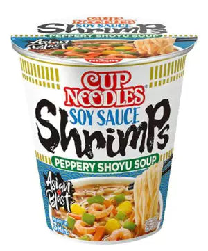 NISSIN Zupa Ramen Sojowy z Krewetkami w kubku 63 g