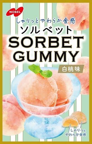 NOBEL Seika Sorvet / Sorbet Gummy White Peach / Żelki o smaku białej brzoskwini 50 g