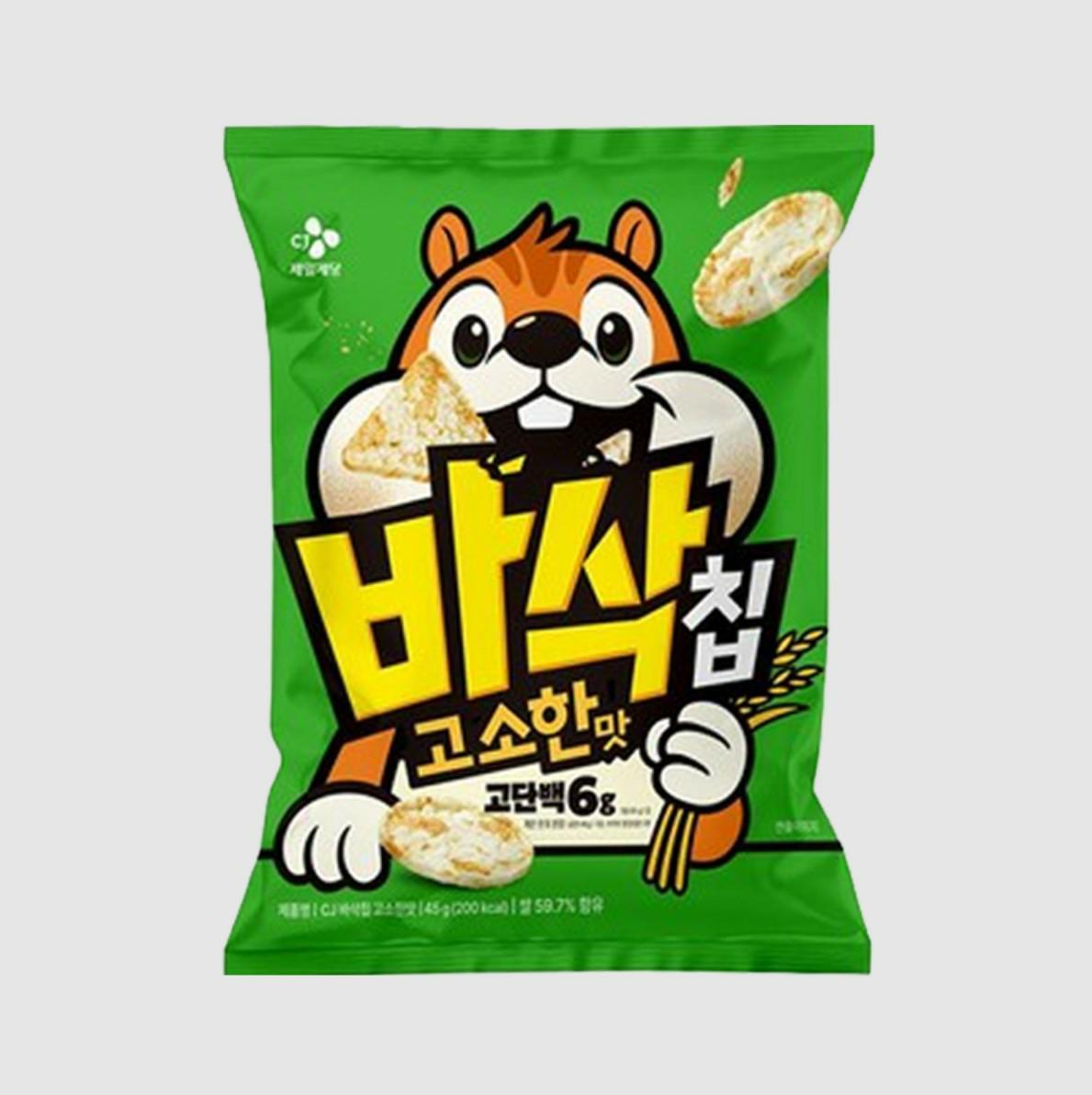 CJ BIBIGO Basak Chip Original /Crispy Popped-Rice Snack / Chrupiąca przekąska ryżowa 45 g