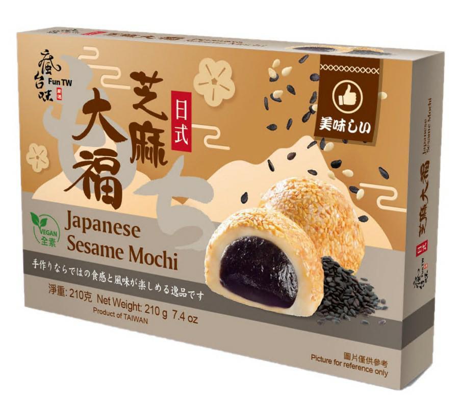 FUN TW Japanese Sesame Mochi / Mochi z nadzieniem z sezamu 210 g