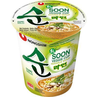NONGSHIM Soon Vege Ramyun Cup Noodle / Ramen Soon z Warzywami Łagodny u kubku 67 g