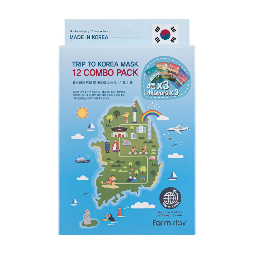 FARMSTAY TRIP TO KOREA 12 Mask Combo Pack