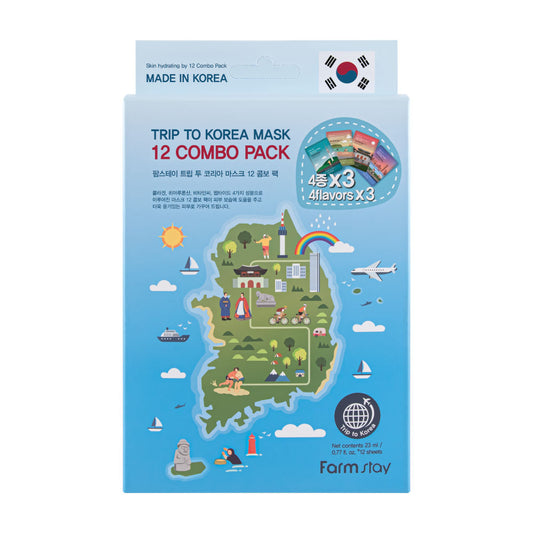 FARMSTAY TRIP TO KOREA 12 Mask Combo Pack