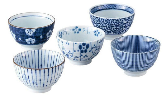 HADAY Japanese Bowl Set 5 pcs. / Zestaw 5 miseczek japońskich (9 x 5,5 cm)