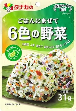 TANAKA Furikake 6 Yasai / Posypka do ryżu z 6 warzyw 31 g