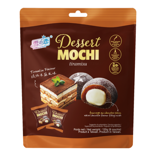 YUKI&LOVE Tiramisu Mochi / Mochi o Smaku Tiramisu 120 g