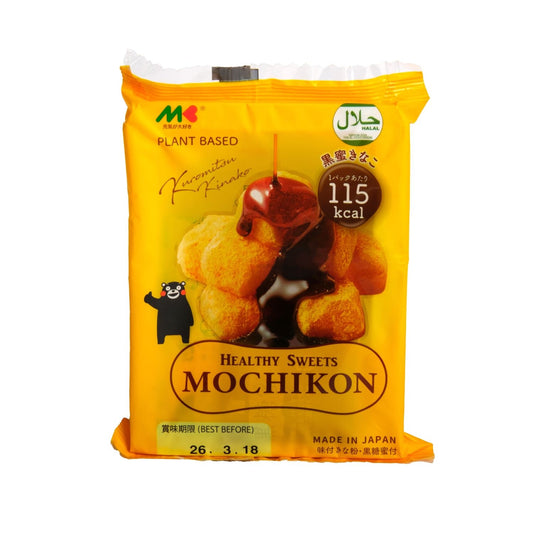 MARUKIN Mochikon Kuromitsu Kinako Konjac Dessert / Deser z Mąki Konjak a la Mochi z Melasą i Kinako 118 g