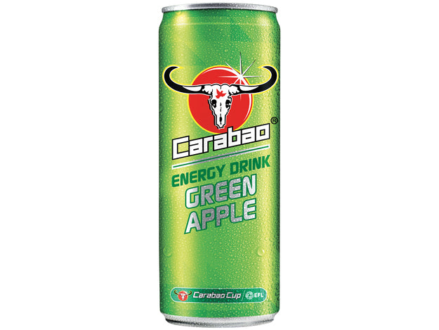 CARABAO Carbonated Energy Drink Green Apple / Gazowany Napój Energetyzujący Jabłkowy 330 ml