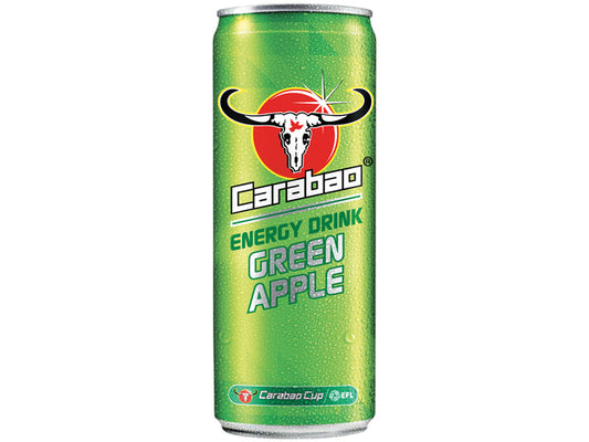 CARABAO Carbonated Energy Drink Green Apple / Gazowany Napój Energetyzujący Jabłkowy 330 ml