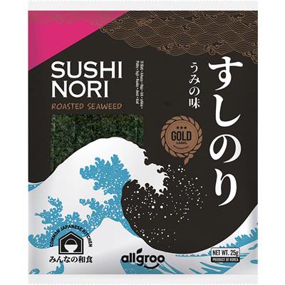 ALL GROO Algi Yaki Sushi Nori Gold 24 x 25 g