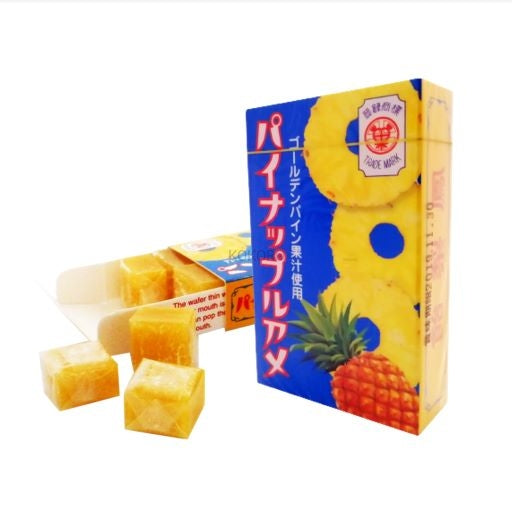 SEIKA Pineapple Mochi Soft Candy / Tradycyjne japońskie miękkie słodycze ryżowe o ananasowym smaku 45 g