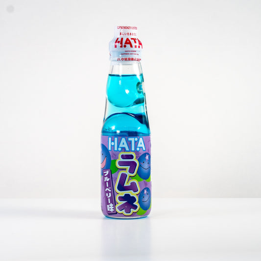 Hata Kosen RAMUNE Blueberry Soda / Oranżada Borówkowa 200 ml