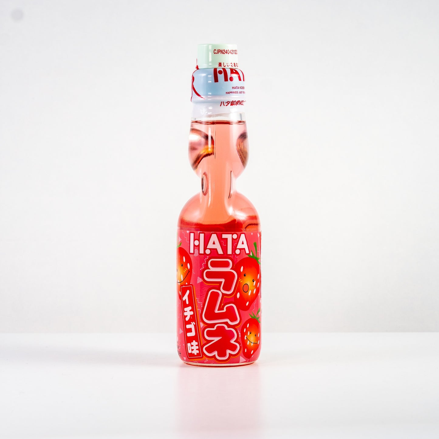 Hata Kosen RAMUNE Strawberry Soda / Oranżada Truskawkowa 200 ml