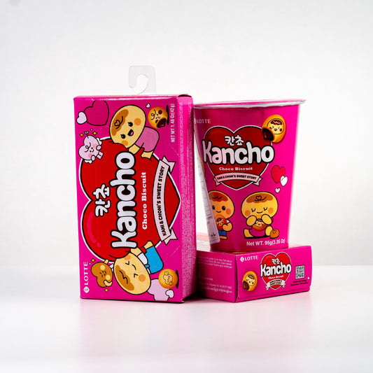 LOTTE Kancho Cookies With Chocolate Filling / Ciasteczka Kancho z Czekoladowym Nadzieniem 42 g