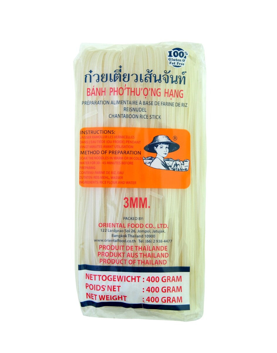 FARMER Rice Noodles (roll) / Makaron Ryżowy 3 mm 400 g