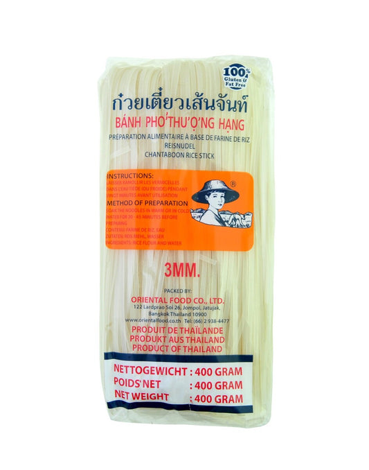 FARMER Rice Noodles (roll) / Makaron Ryżowy 3 mm 400 g