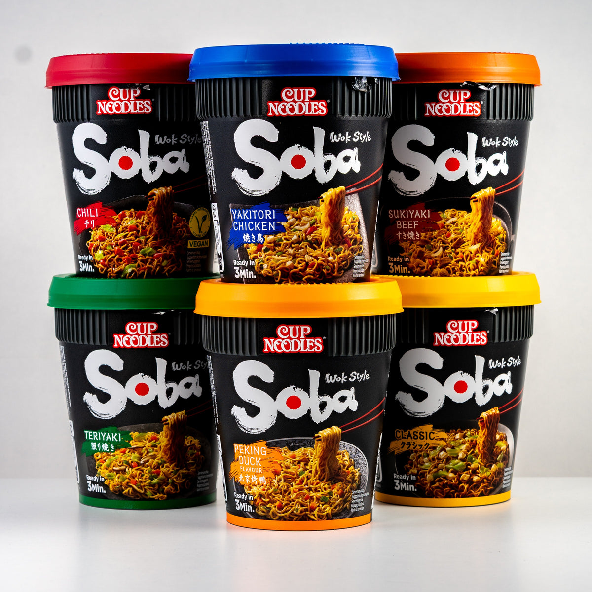 NISSIN Cup Noodles Soba Classic / Japoński makaron yakisoba instant w kubku, klasyczny 90 g