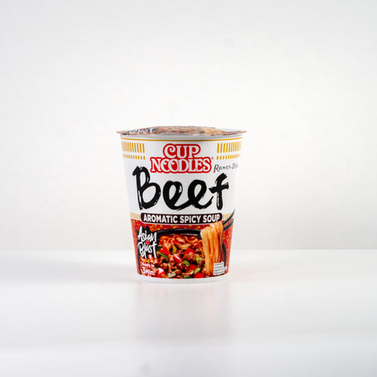 NISSIN Cup Noodles Beef Ramen / Zupa Ramen w kubku Wołowina 64 g