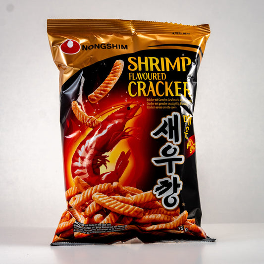 NONGSHIM Shrimp Flavoured Cracker Hot & Spicy / Krakersy Krewetkowe pikantne 75 g