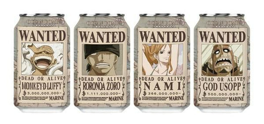 OCEAN BOMB x One Piece Wanted White Grapes Flavour Sparkling Water / Napój Gazowany Białe Winogrona 330 ml