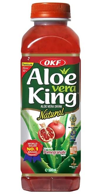 OKF Aloe Vera King Premium Pomegranate  / Napój z kawałkami aloesu i granatem 500 ml