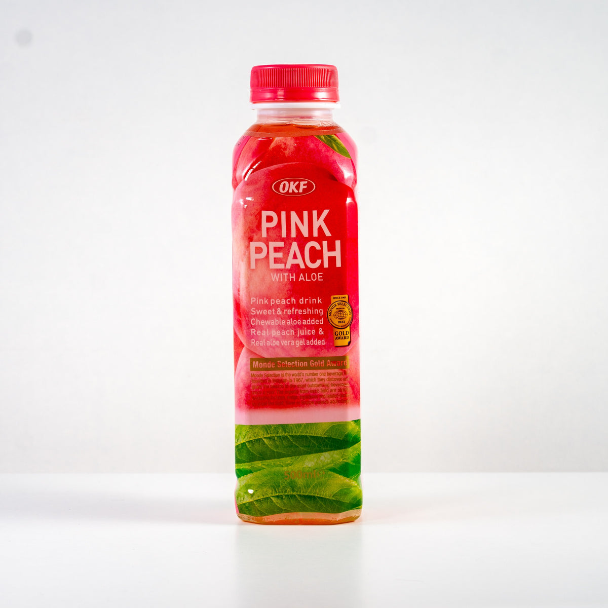 OKF Peach Drink with Aloe / Napój Brzoskwiniowy z Aloesem 500 ml