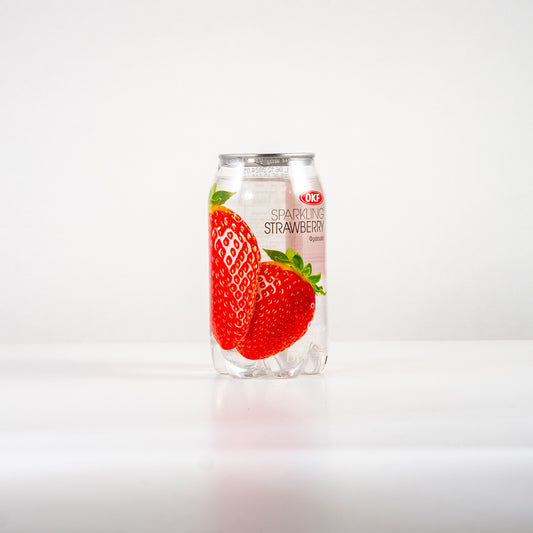 OKF Sparkling Strawberry Lite / Napój gazowany o smaku truskawkowym 350 ml