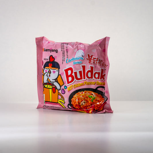 SAMYANG Buldak stir-fried noodles Hot chicken carbonara / Kurczak z sosem Carbonara 130 g