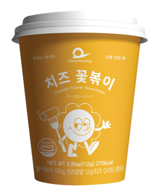 SEMCHORONG Cheese Flavor Flower Kkoccbokki / Tteokbokki w sosie serowym w kubku 112g