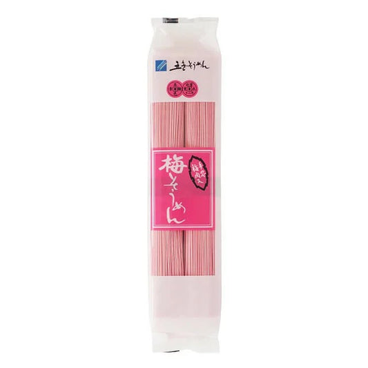 GOSHIKI SŌMEN MORIKAWA Ume Sōmen / Wheat noodles with umeboshi / Makaron pszenny ze śliwką ume 200 g