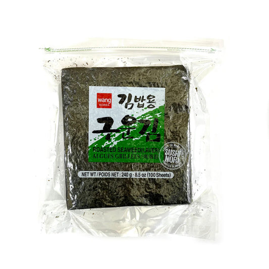 WANG KOREA Sushi Nori 100 Sheets / Prażone Wodorosty do Sushi 100 arkuszy 240 g